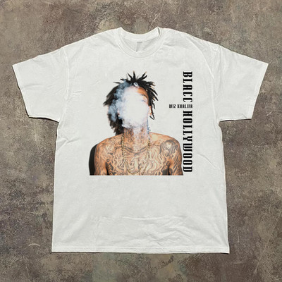 Wiz Khalifa   Blacc Hollywood White Cotton Shirt Full size S-5XL BS1320