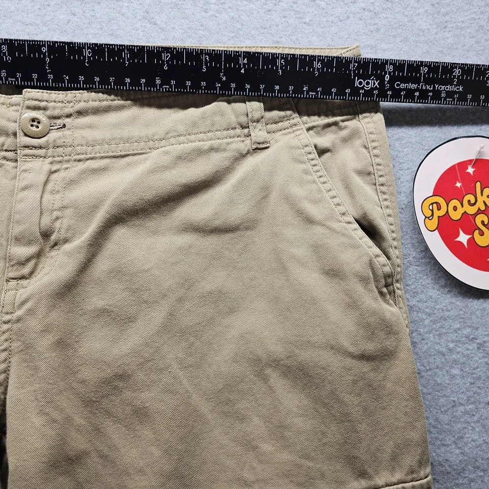 Hurley Skater Cargo Pants Womens 34x30 Low Rise Khaki Baggy Wide Leg Y2K - Image 4 of 4