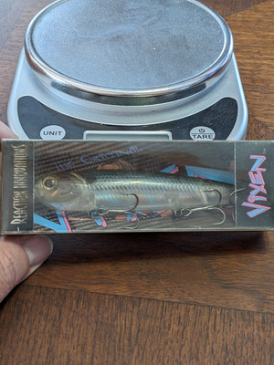 2 PAC REACTION INNOVATION VIXEN style CUSTOM PAINTED TOPWATER FISHING LURE 2 PK