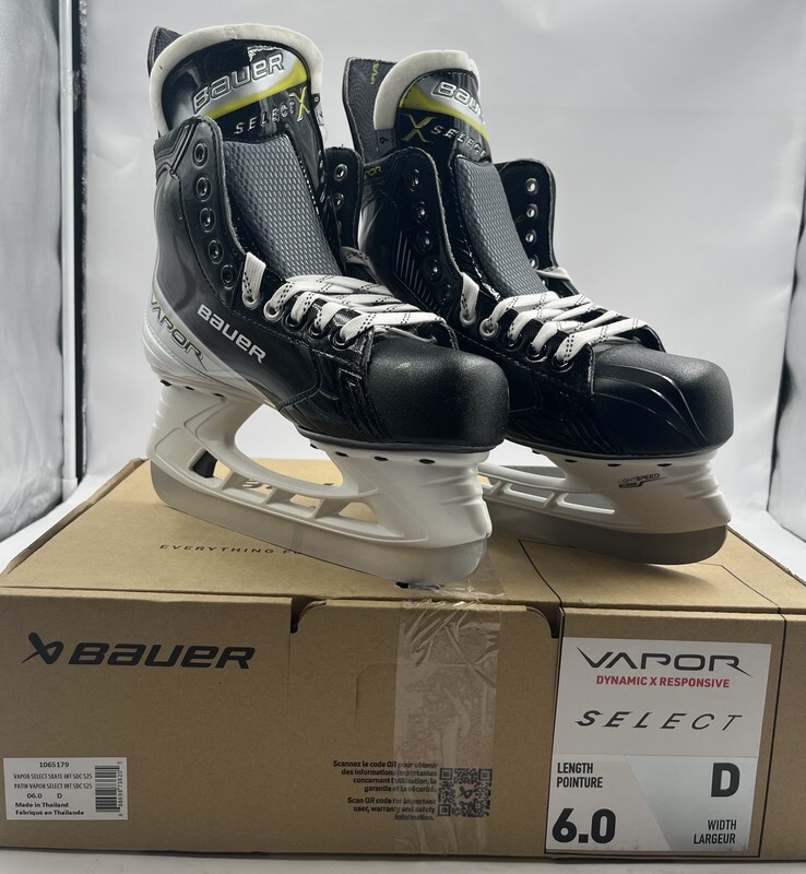 BAUER 1065179 VAPOR SELECT INT DYNAMIC X RESPONSIVE HOCKEY SKATE US 6.0 D EU 39