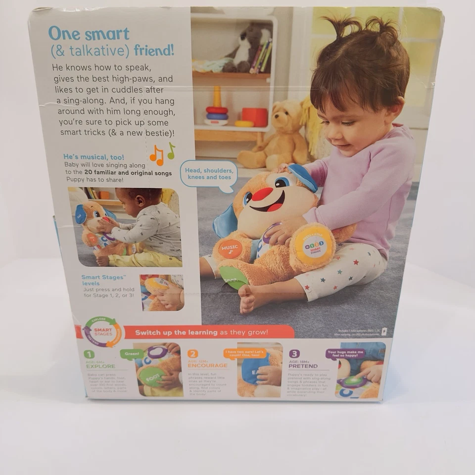 Плюшевая игрушка щенок Fisher-Price Laugh & Learn Smart Stages 6-36 месяцев - Изображение 3 из 4