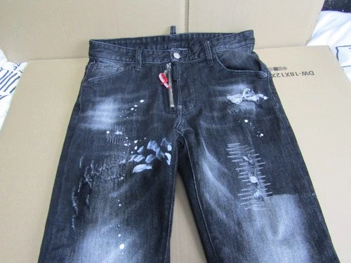 Dsquared2 Men's Black Denim Jeans Slim Stretch 48  PLEASE READ DESCRIPTION