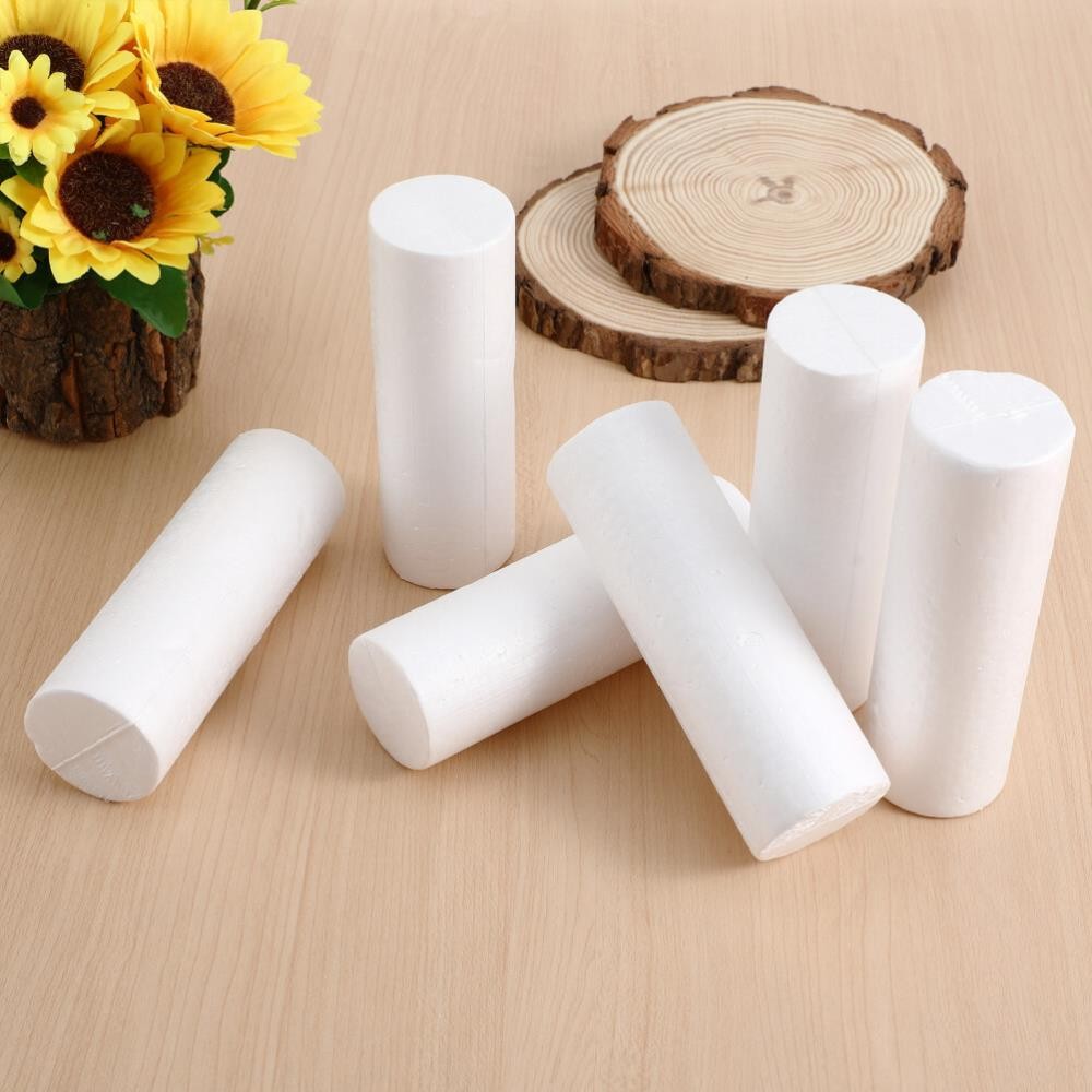 6 Pcs Polystyrene Shapes Polystyrene Cylinder Polystyrene Modelling +