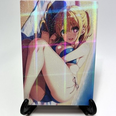 Oshi no Ko Ruby Hoshino Sexy Anime Waifu Bikini Girl Lewd Goddess Story Art Card