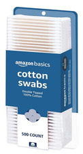Amazon Basics Double-Tipped Cotton Swabs for Personal Hygiene and Baby Care, Cot