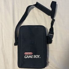 VINTAGE Nintendo Original Gameboy Black Carrying Case Storage Bag w/ Strap