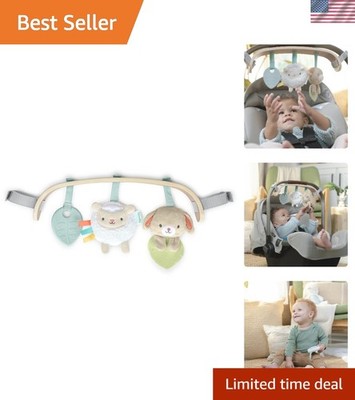 Essentials Wood Carrier Toy Bar, Baby Activity Toy for Stroller, Bouncer, or ...