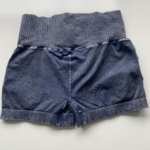 Free People Movement Good Karma Running Shorts Washed Blue Size M/L - Picture 7 of 9