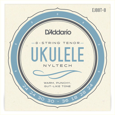 Daddario EJ88T-8 | C-Stimmung | Nyltech Saiten für 8-Saiter Tenor-Ukulele