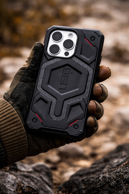 UAG Monarch Pro MagSafe Case iPhone 15 Pro Rugged Shockproof Black/Red