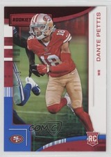 2018 Panini Rookies & Stars Rookies Red & Blue 4/25 Dante Pettis #118 eq1