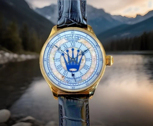 BEAUTIFUL VINTAGE ROLEX LEVER MOVEMENT IN A NEW QUALITY CASE, FULLY SERVICED.