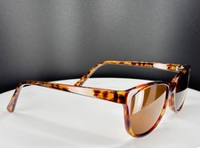 VTG UNBRANDED C109 TORTOISE Brown Classic Square Full Rim Sunglasses FRAMES ONLY