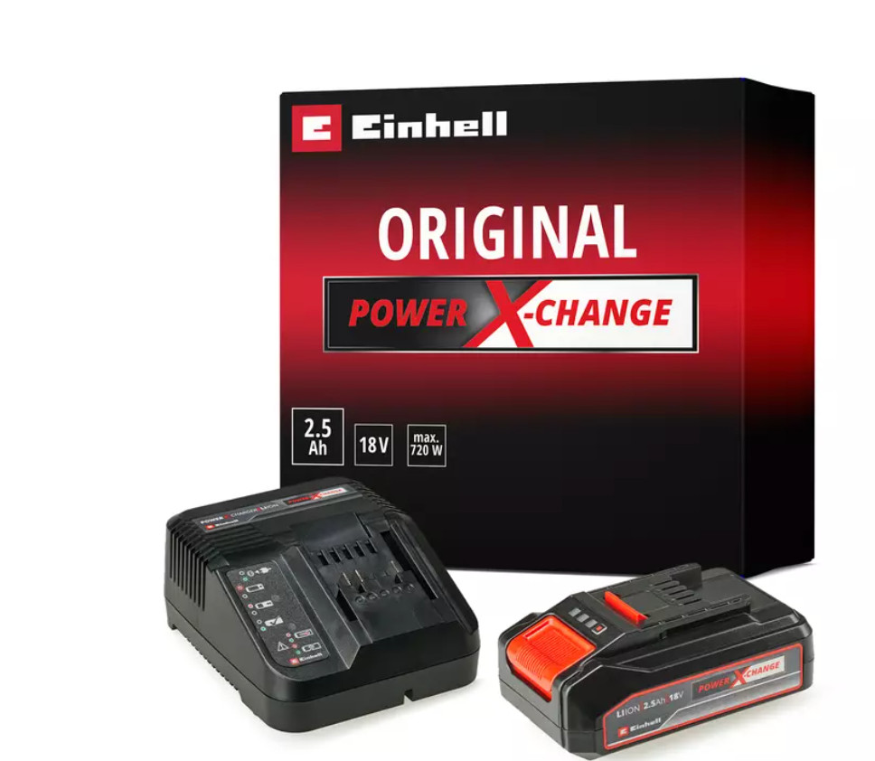 Einhell Set Ricarica Pxc 18V Starter Con Batteria 2.5Ah E Caricabatterie Rapido - Immagine 3
