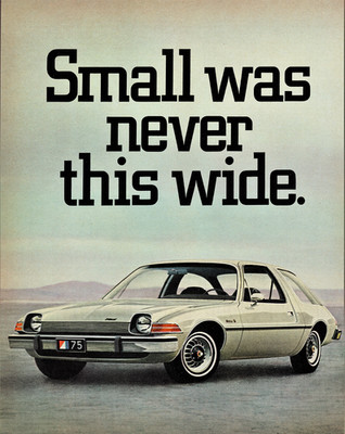 Vintage 1975 AMC Pacer Ad Wide Compact Car Poster - 12X16/16X20/18X24/24X36