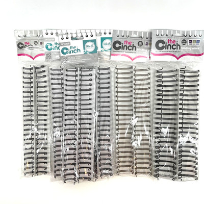 LOT of 6 We R Memory Keepers Cinch Book Binding Wires .625'' to 1.25'' Black Gold