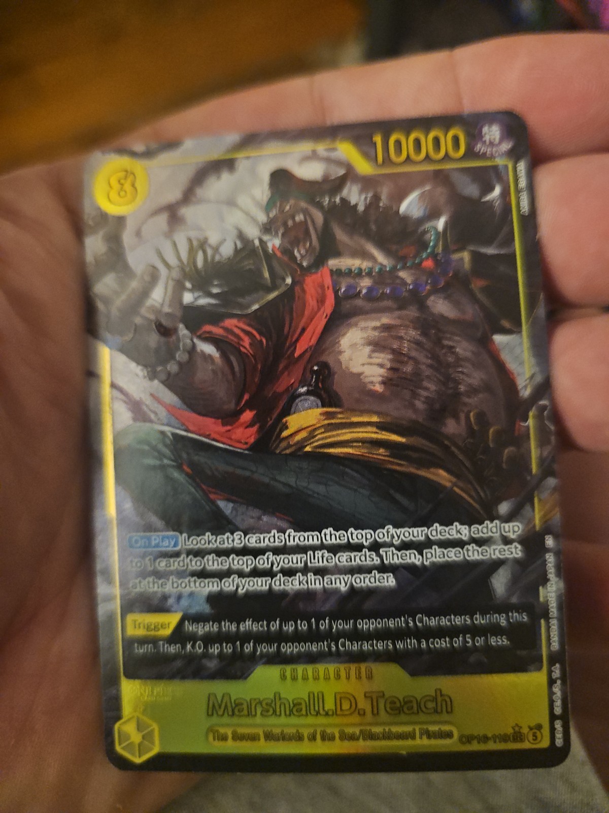 Marshall.D.Teach (119) (Alternate Art) OP16-119 The Time of Battle Foil