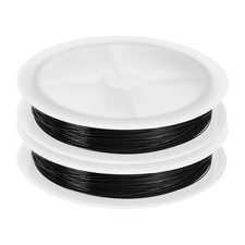2pcs wire 82ft 28 Gauge Stainless Steel Craft Wrapping Wire, Black
