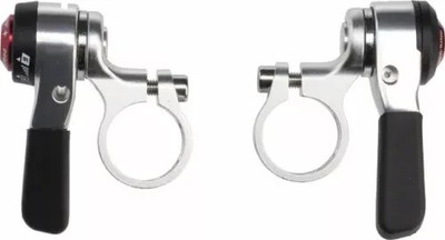 Set microshift Daumenschalthel SL -T 09 silber 9 -fach index/friktion
