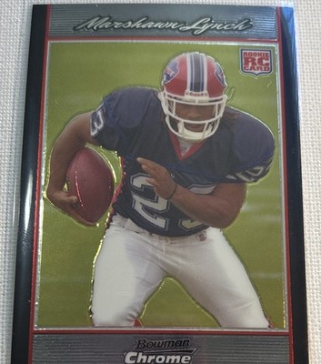 2007 Bowman Chrome - Marshawn Lynch #BC66 (RC)