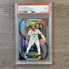 2024 Select Stephon Castle Light Blue Prizm /299 (RC) PSA 9 - Premier Level 