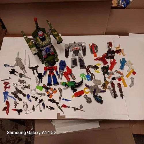 Transformers And Other Robotic Parts And Weapons Vintage Lot