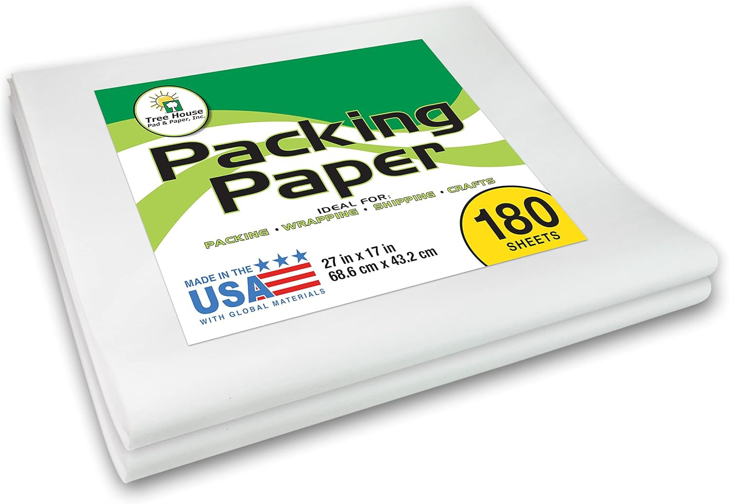 Packing Paper 180 Sheets 27 x 17 Inch Newsprint Moving Shipping Supply