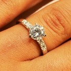1.50 Ct Round Cut Diamond Solitaire Engagement Wedding Ring 14K White Gold Over — photo 1