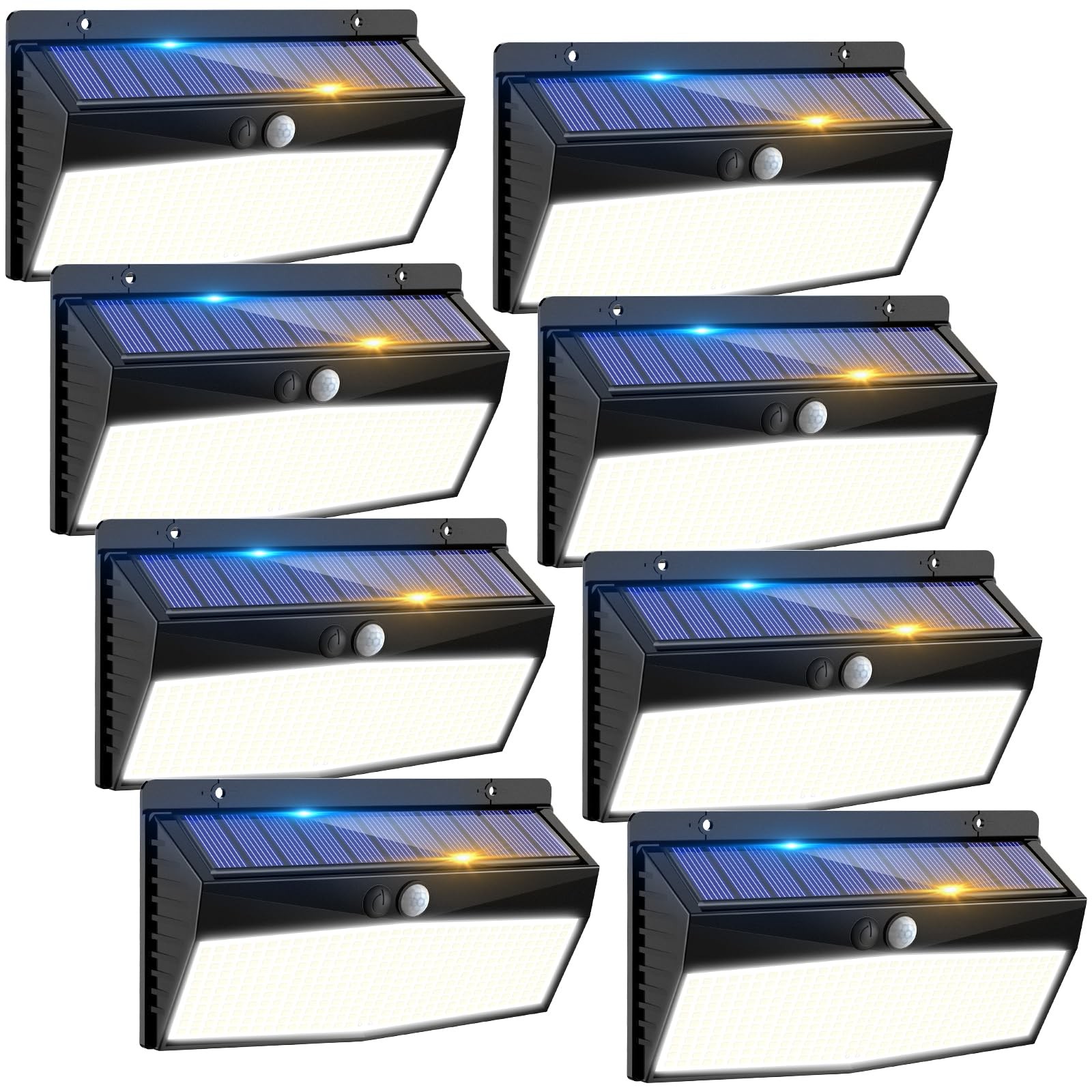 Luce Solare LED Esterno 368 LED: Faretto Solare 3 Modalità IP65