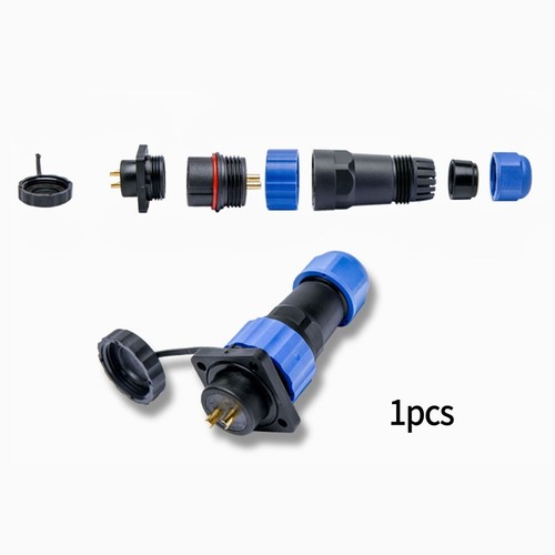 Connecteur 2-5pin 220 ~380V 5A ~45A Accessoires IP68 Imperméable Montage Panneau - Imagen 6 de 17