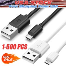 3/6ft Micro USB Fast Charging Cable Cord For Samsung Android Phone Charger LOT