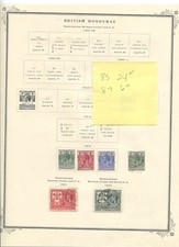 British Honduras small lot of stamps from 1910's to 1930's (1024)