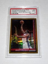 2005-06 Bowman Chrome Gold Refractor 40 Amare Stoudemire (#/50) PSA 9  Suns
