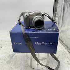 Canon PowerShot S2 IS Digital Camera Ultrasonic Zoom Lens Silver Tested Worn