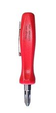 Red Snap On Tools Pocket Screwdriver Reversible Tip Pocket Screwdriver Wclip 