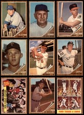 1962 Topps Baseball Low Number Complete Set Cards #1 to #522 4 - VG/EX 5886879