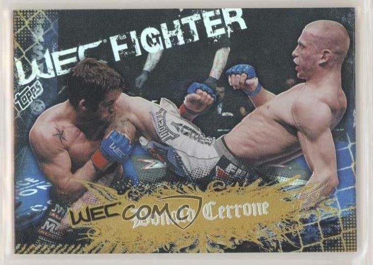 2010 Topps UFC Main Event WEC Fighter Gold Donald Cerrone #147 Rookie RC u6m