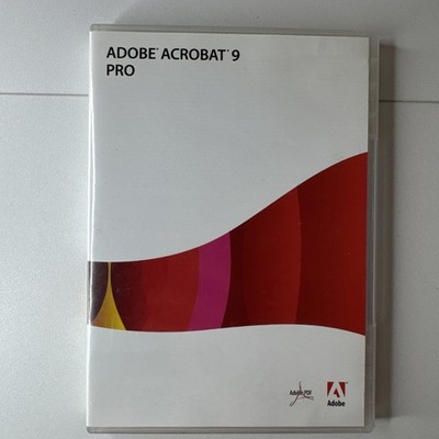 Adobe Acrobat 9 Pro Professional Apple Mac OS DVD Software Disc w/ Serial Number