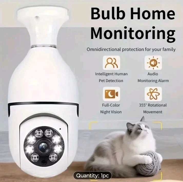 Bombilla de visión nocturna 360° zoom de cámara de 3 mp Foto 4 de 4