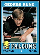 1971 Topps Football Card George Kunz RC Atlanta Falcons #109 EX-MT