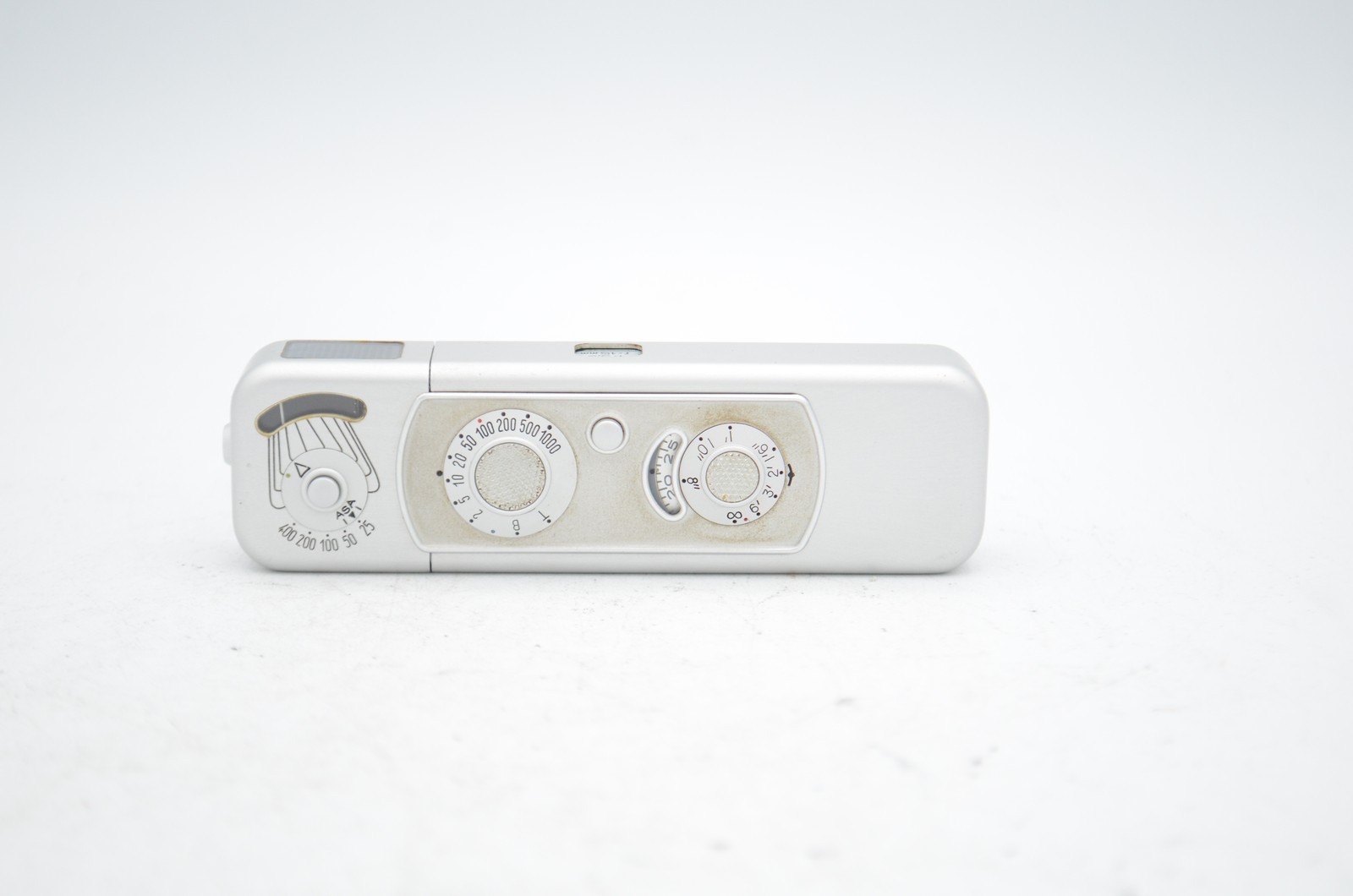 Minox B Subminiature Camera, Late, Chrome with Honeycomb Lattice Meter Screen