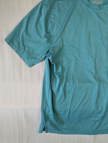 Camicia Mountain Hardgear uomo grande Duluth Trading blu manica corta strato base - Foto 2 di 11