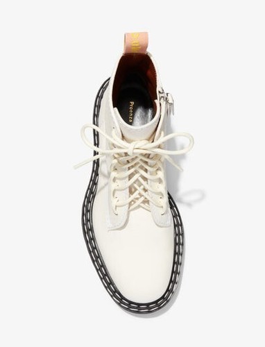 Proenza Schouler Lug Sole Combat Boots in Grainy Leather PS35113A Size 38 - Picture 6 of 6