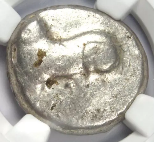 Cyprus Salamis Euelthon AR Stater Ram Coin 530-480 BC - NGC Certified Fine!