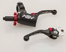 ASV F4 Brake Clutch Levers Short Pro Pack Black Yamaha YZ125 YZ250 YZ250F YZ450F