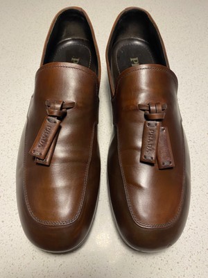 Prada Men\'s Dark Brown Leather Tassel Loafer Size US 6 Prada Men main image 4