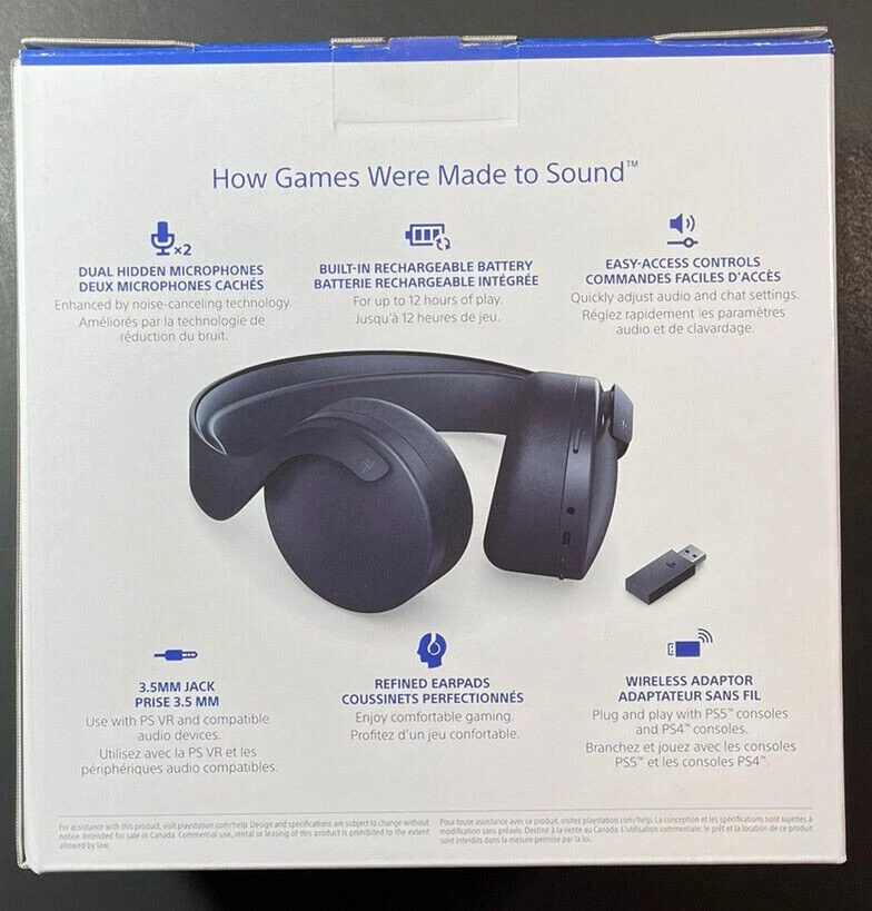 Official Sony Pulse 3D Wireless Headset for PS4 PS5 PSVR