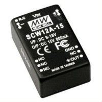 Meanwell SCW12C-15, Dc Dc-Wandler, 36-72V:+15V 800Ma 12W