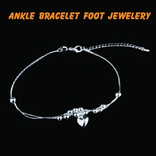Foot Jewelry Stainless Steel Ankle Bracelet Style 25cm Girls Fashion Women