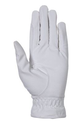 hkm☆ HKM Competition Gloves - White with Rose Gold Crystals | eBay